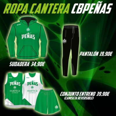 Oferta de chándal y ropa de entrenamiento para los equipos de cantera