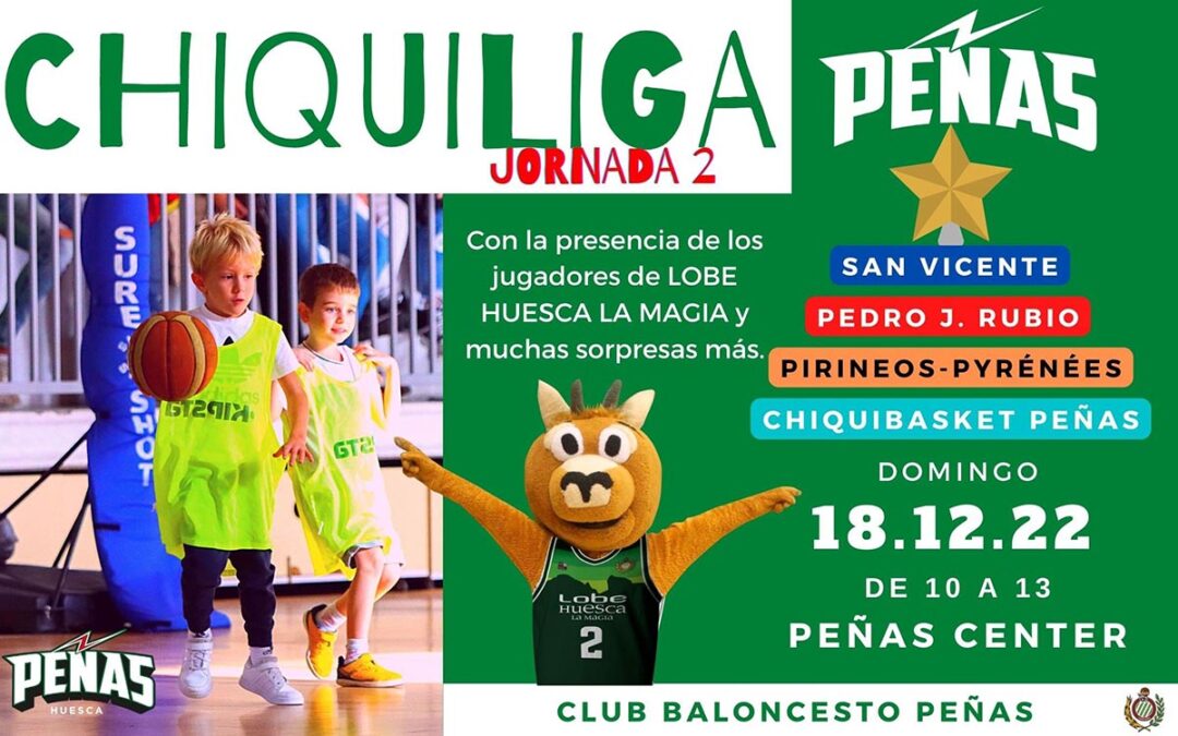 El domingo 18 de diciembre vuelve la Chiquiliga al Peñas Center