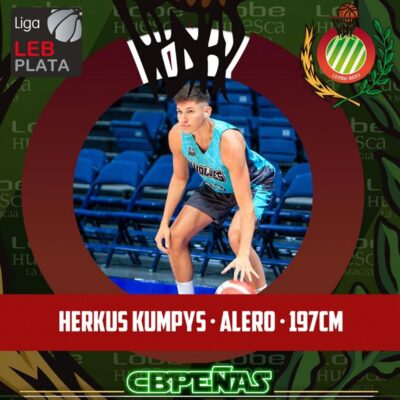 El jugador lituano Herkus Kumpys, nueva incorporación para la plantilla del Lobe Huesca la Magia
