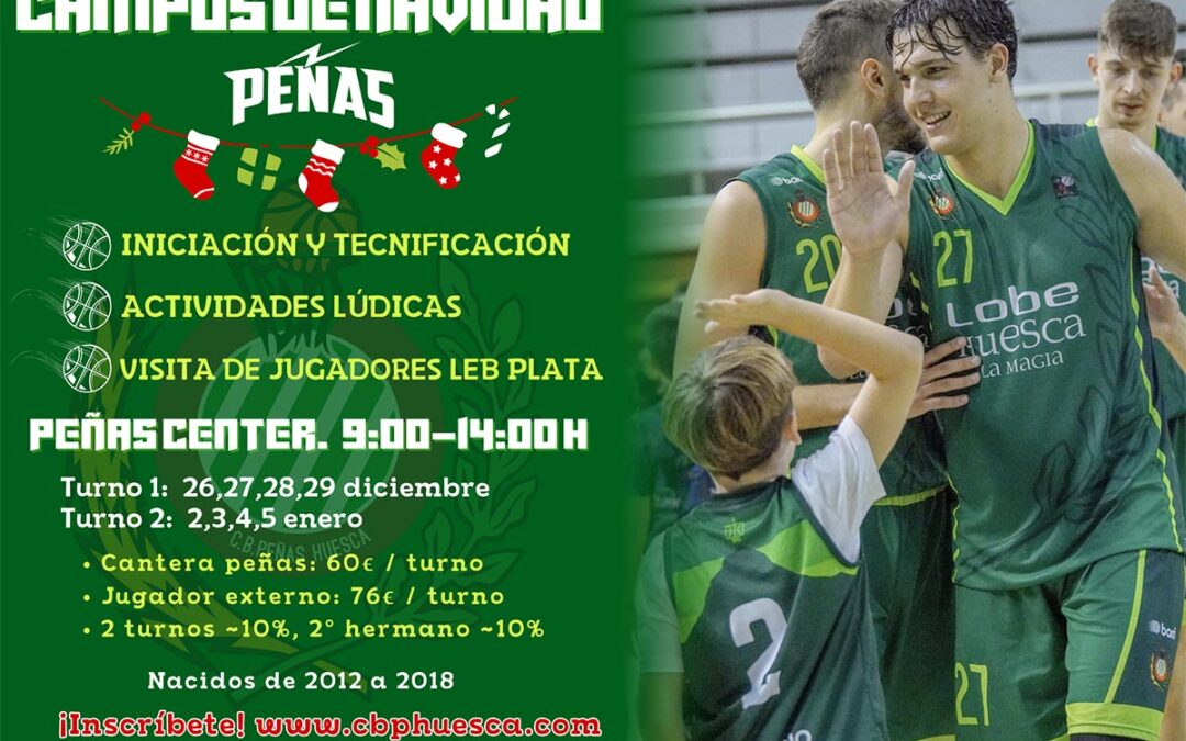 ¡Apúntate al campus de Navidad CB Peñas!
