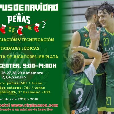 ¡Apúntate al campus de Navidad CB Peñas!
