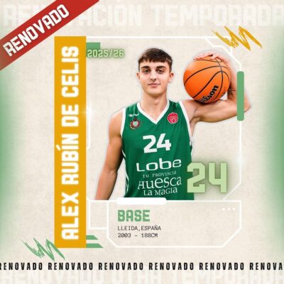 Álex Rubín de Celis renueva para su cuarta temporada en Huesca